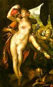 Bartholomeus Spranger venus och adonis oil on canvas